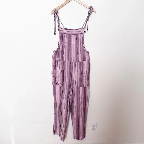 Free People Freya Stripe Overalls - Picture 4 of 7